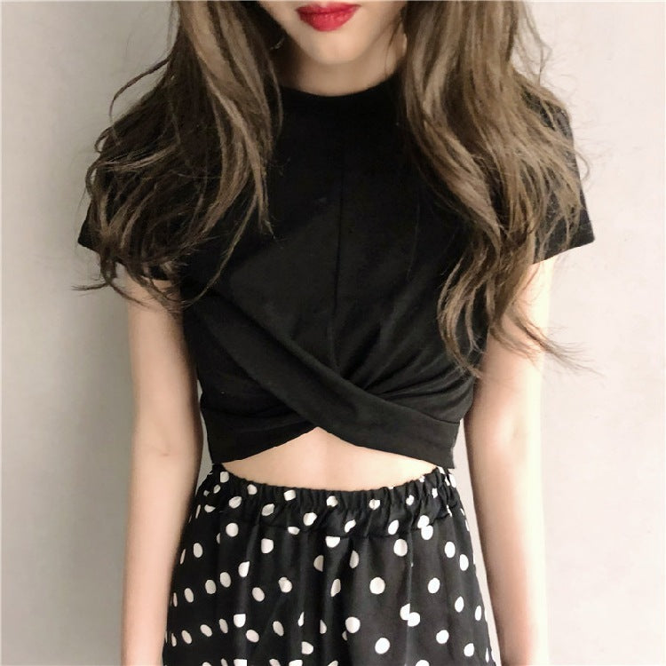 Blusa Estilo Coreano Oversize - Blanco y Negro